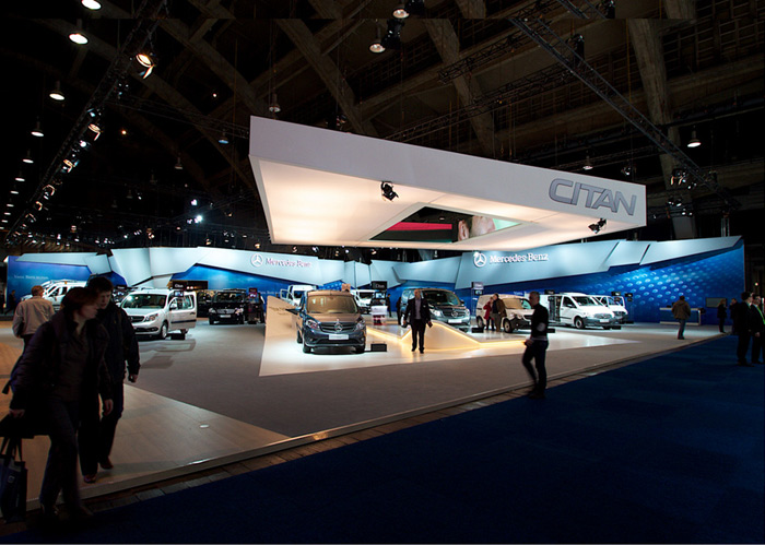 奔馳車展-模塊展台