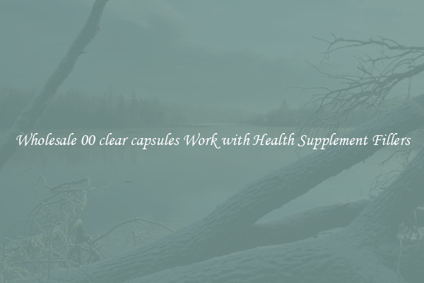 Wholesale 00 clear capsules Work with Health Supplement Fillers
