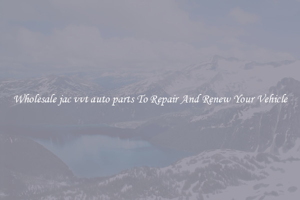 Wholesale jac vvt auto parts To Repair And Renew Your Vehicle