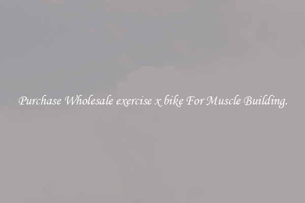 Purchase Wholesale exercise x bike For Muscle Building.
