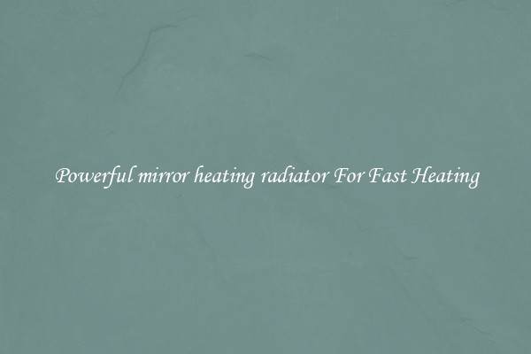 Powerful mirror heating radiator For Fast Heating