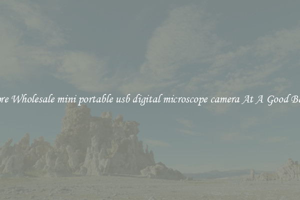 Explore Wholesale mini portable usb digital microscope camera At A Good Bargain